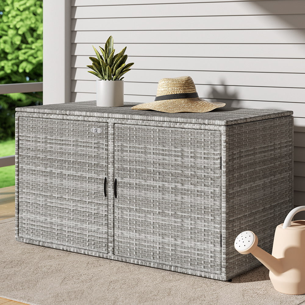 Outdoor Wicker Storage Chest