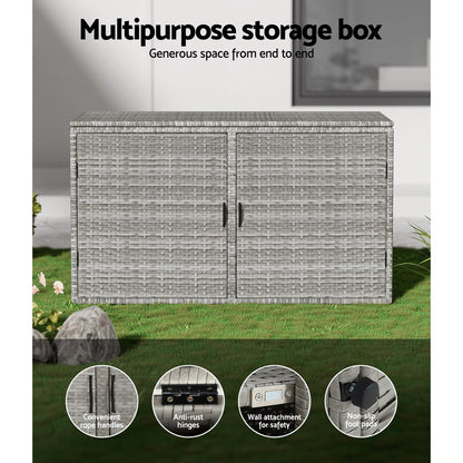 Outdoor Wicker Storage Chest