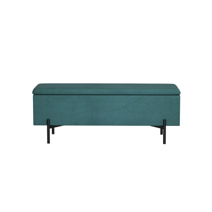 Storage Ottoman Blanket Box 140cm Velvet - Green