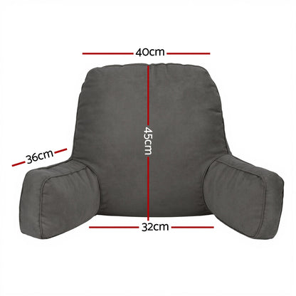 Reading Pillow Back Rest Cushion - Grey