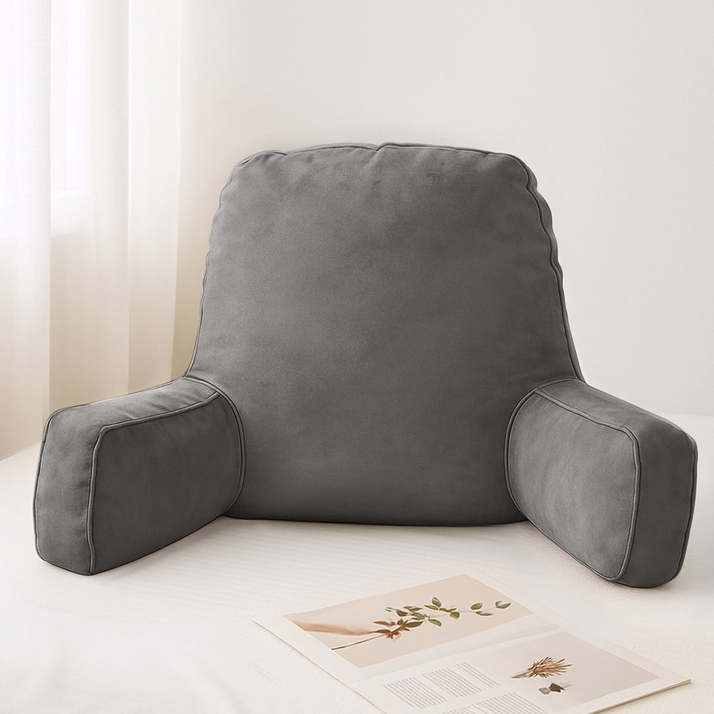 Reading Pillow Back Rest Cushion - Grey