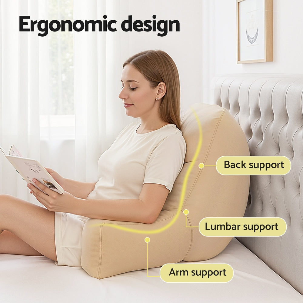 Reading Pillow Back Rest Cushion - Oatmeal