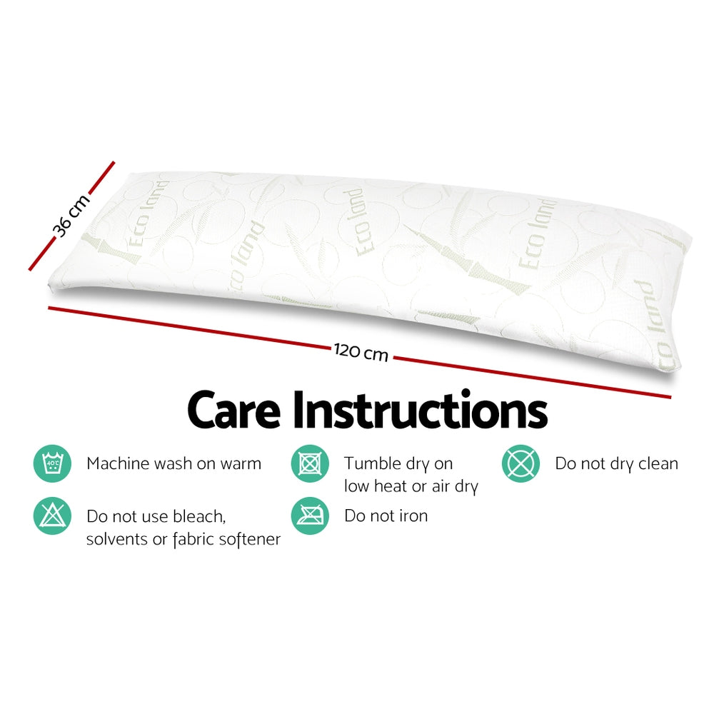 Body Support Pillow with Bamboo Cover