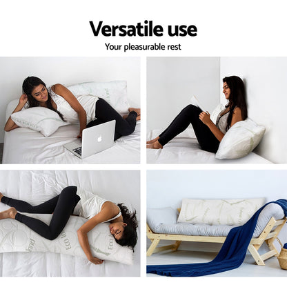 Body Support Pillow with Bamboo Cover