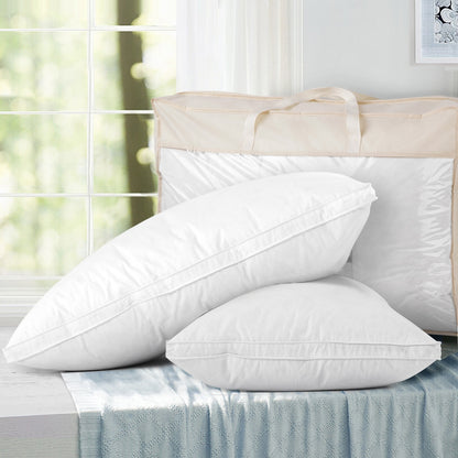 Luxury Duck Feather Down Pillow - Twin Pack