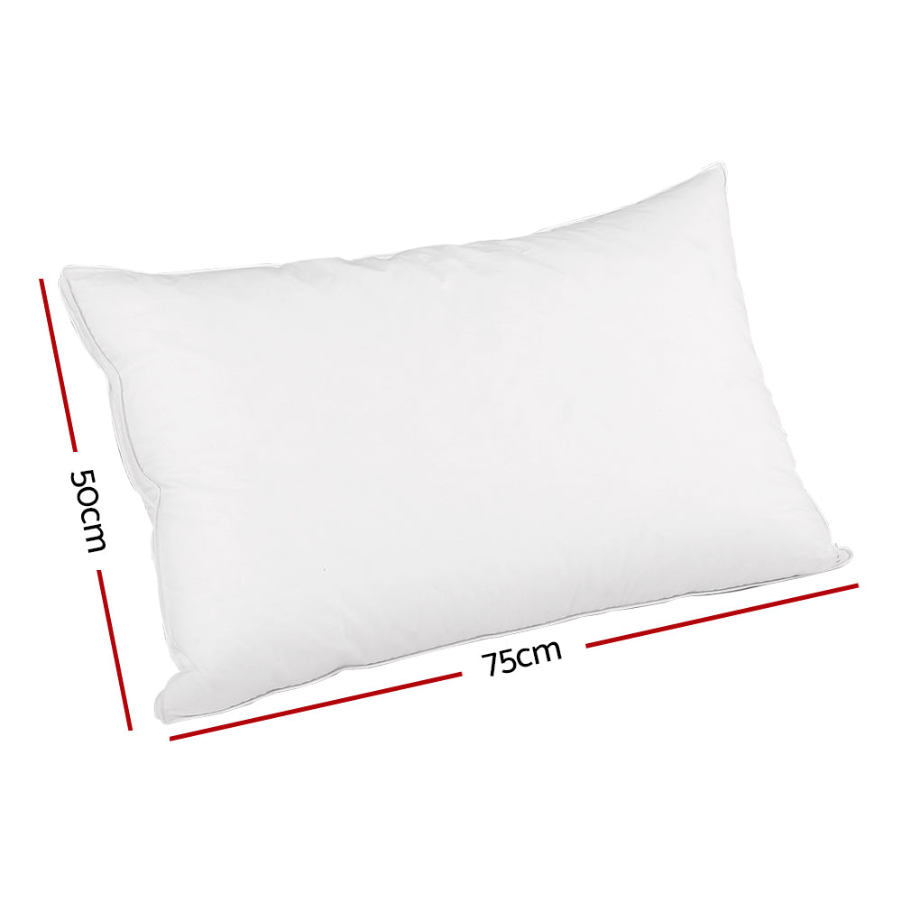 Luxury Duck Feather Down Pillow - Twin Pack