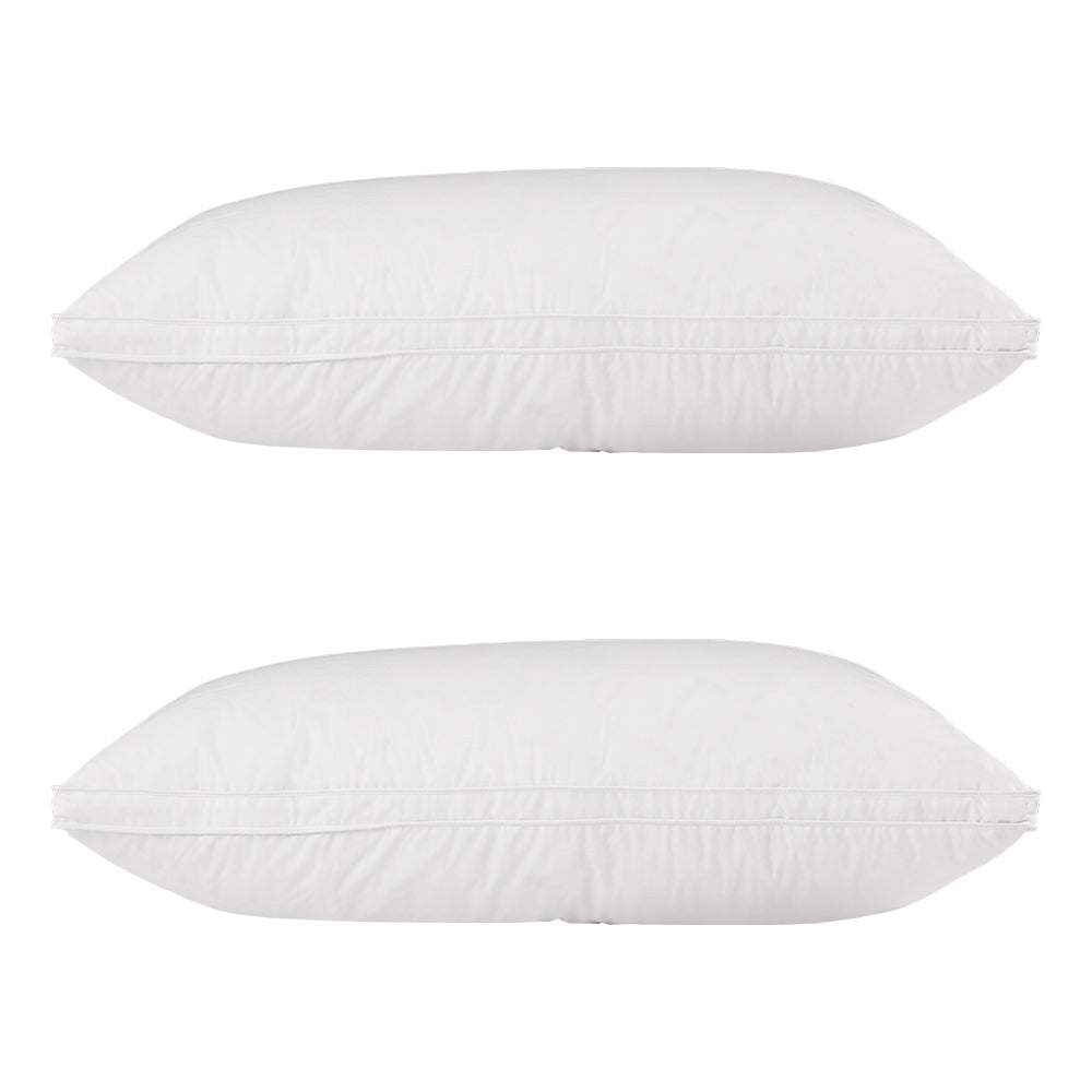 Luxury Duck Feather Down Pillow - Twin Pack