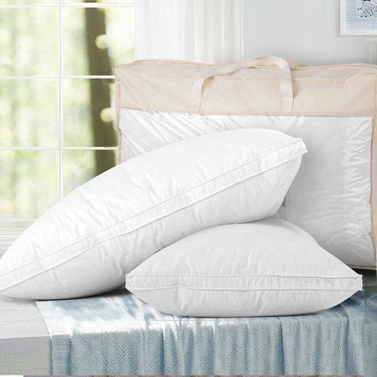 Goose Down Feather Pillow Luxury - Twin Pack