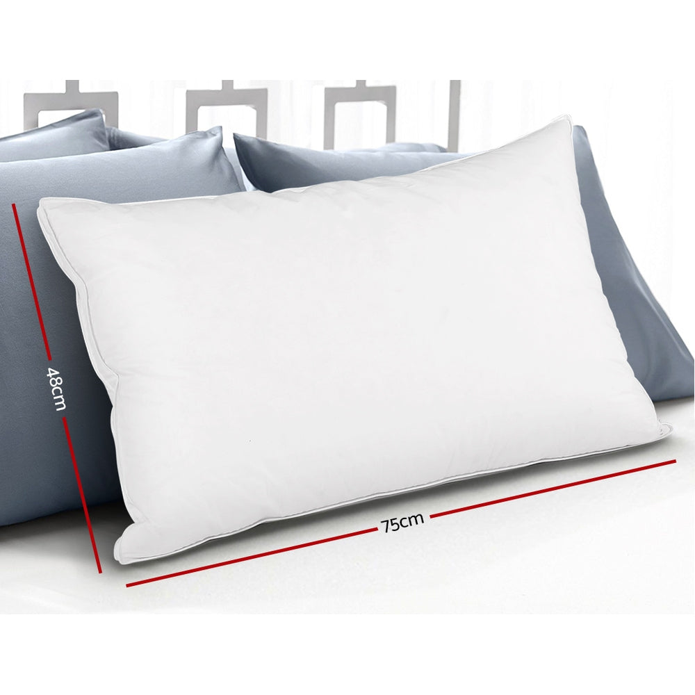 Goose Down Feather Pillow Luxury - Twin Pack