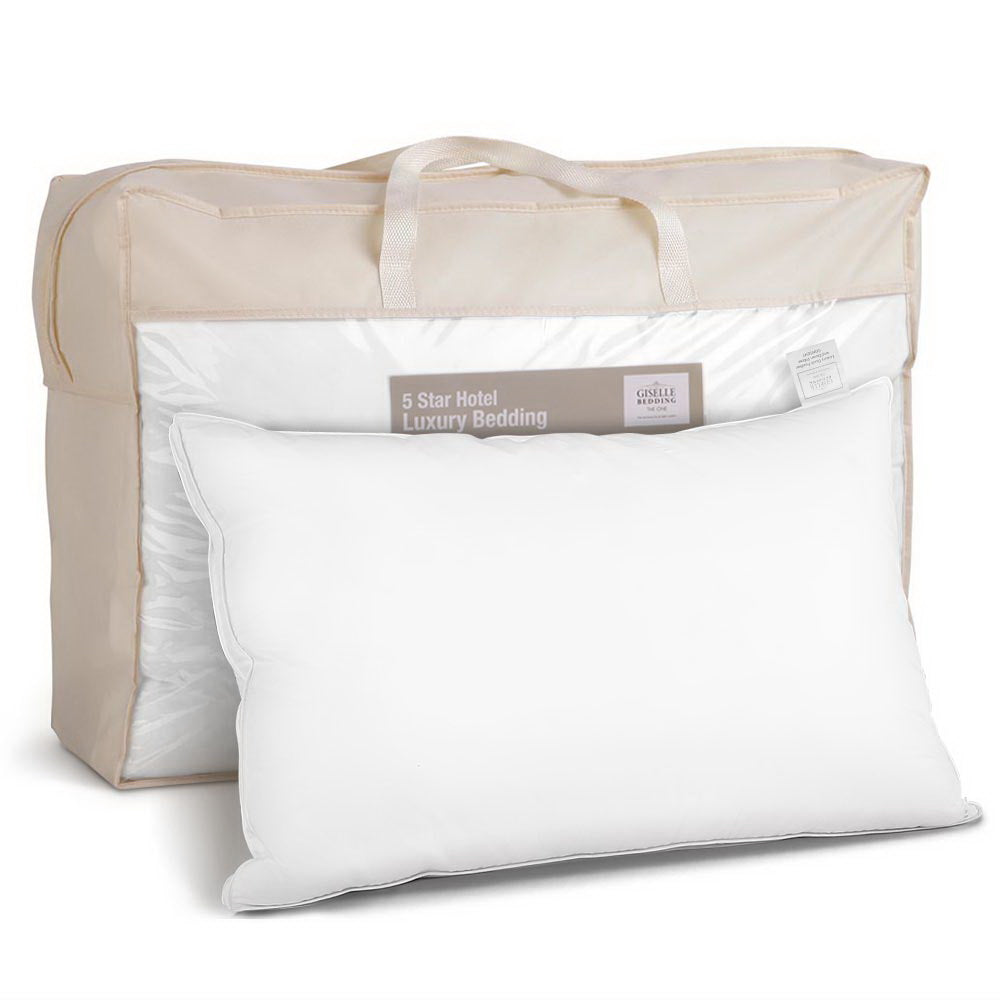 Goose Down Feather Pillow Luxury - Twin Pack