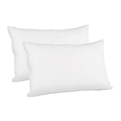 Goose Down Feather Pillow Luxury - Twin Pack