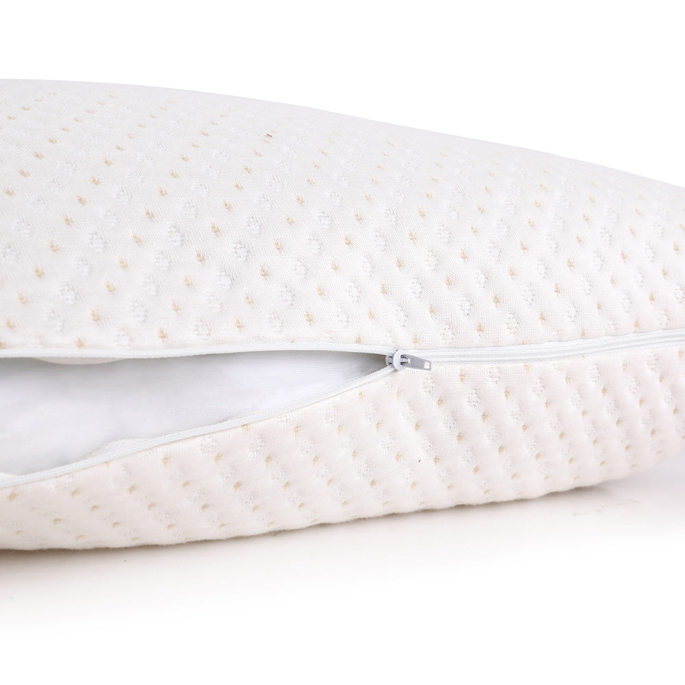 Memory Foam Pillow Bamboo Cover Twin Pack