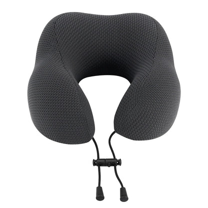 Memory Foam Travel Neck Pillow - Black