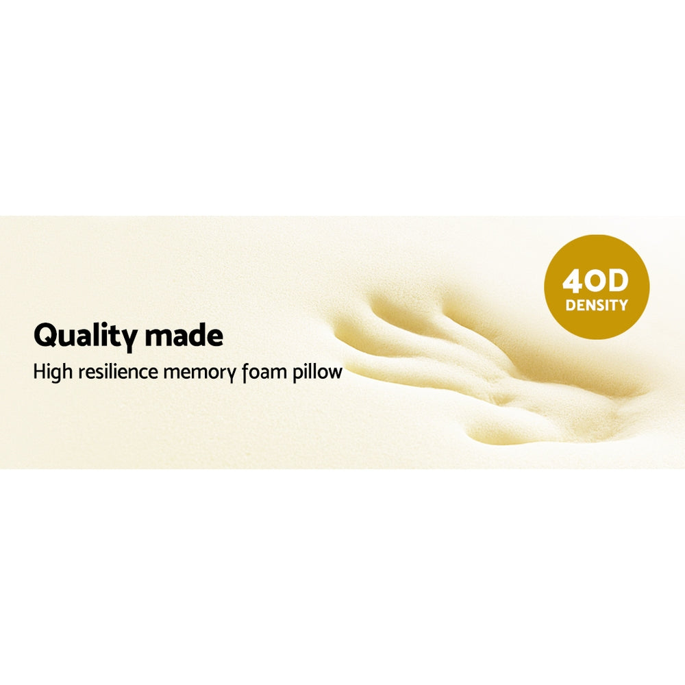 Memory Foam Neck Roll Pillow with Bamboo Cover