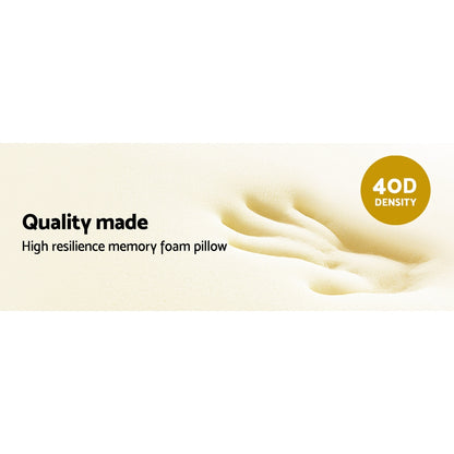 Memory Foam Neck Roll Pillow with Bamboo Cover