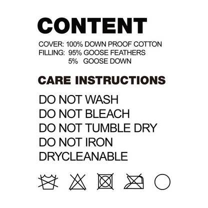 700GSM Goose Down Feather Quilt - Single