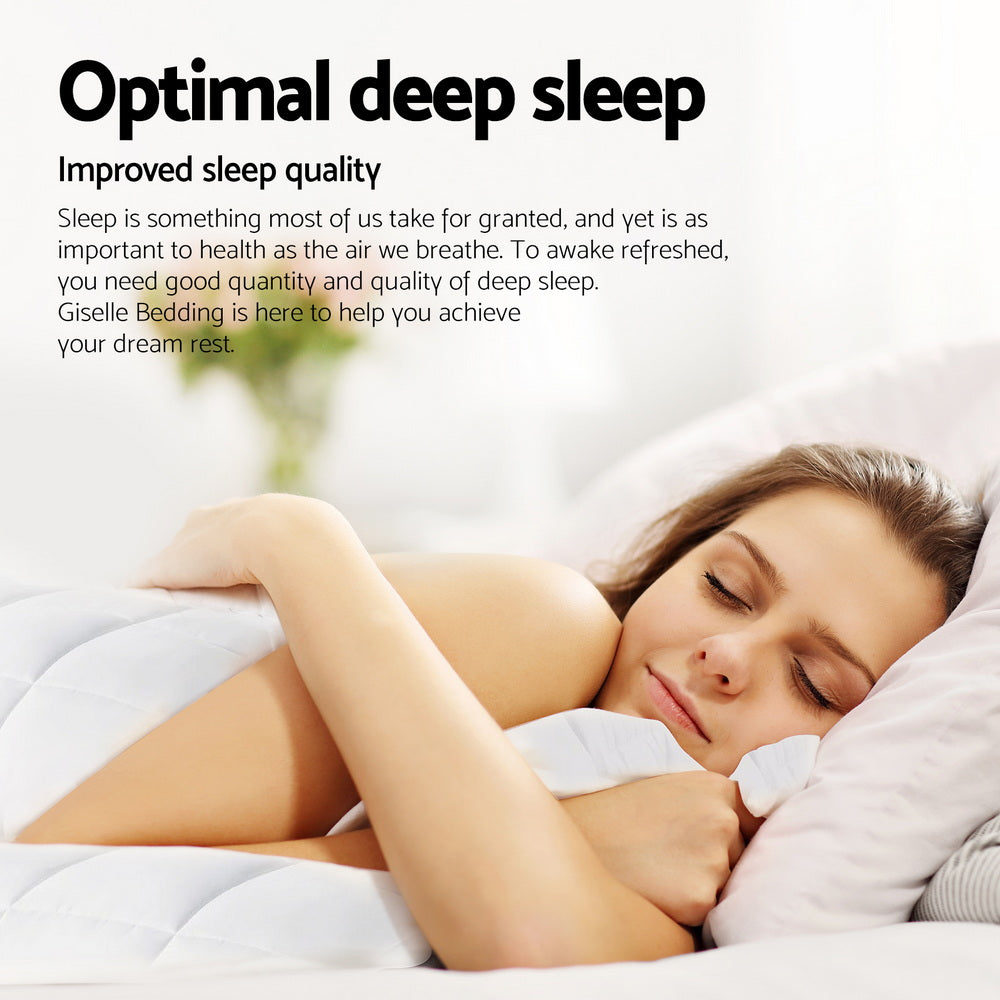 800GSM Goose Down Feather Quilt Winter Blanket Duvet Comforter - Single