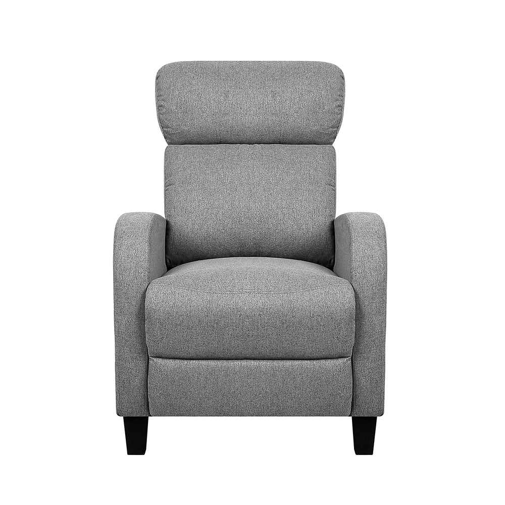 Sofa Recliner Fabric Reclining Armchair - Grey