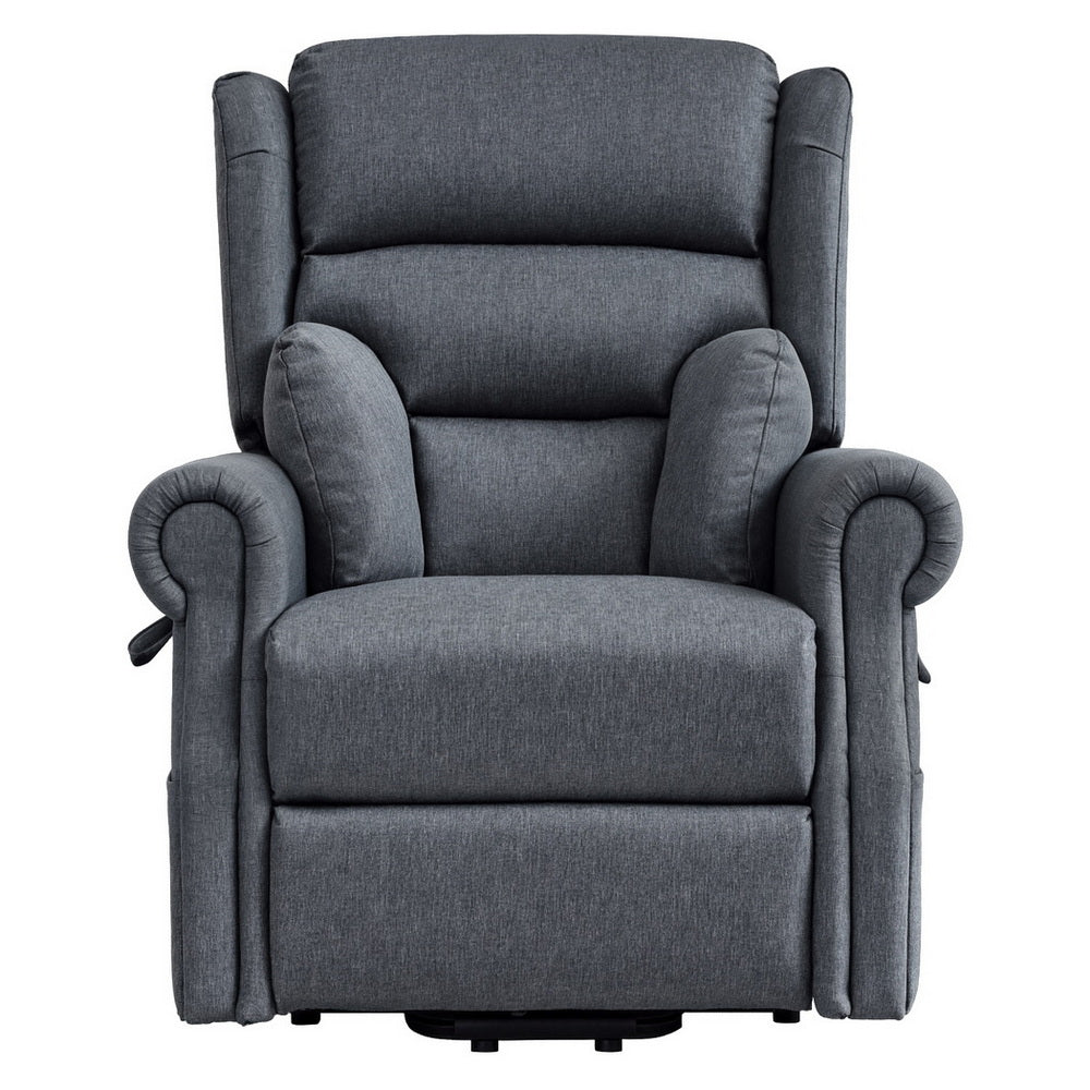 Massage Electric Recliner Chair Heated Sofa - Grey