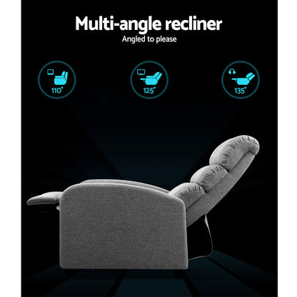 Bolivia Recliner Armchair - Grey