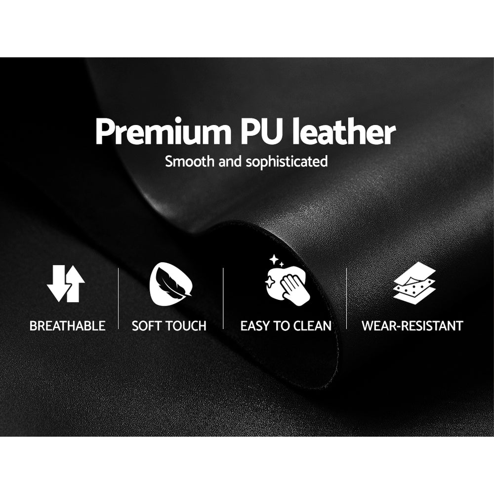 Cissy Recliner Chair Leather - Black