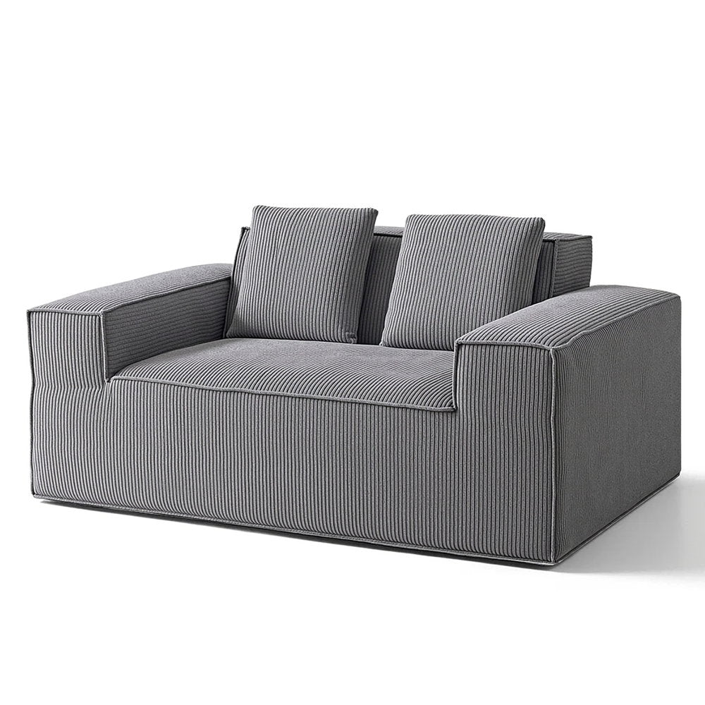 Loveseat 2-Seater Sofa - Grey