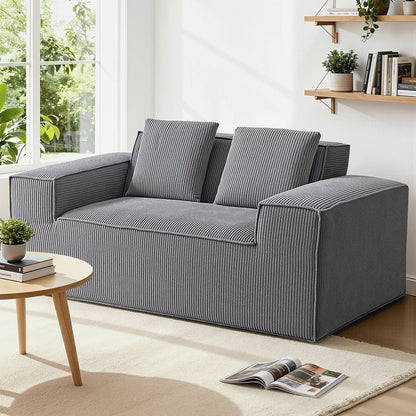 Loveseat 2-Seater Sofa - Grey