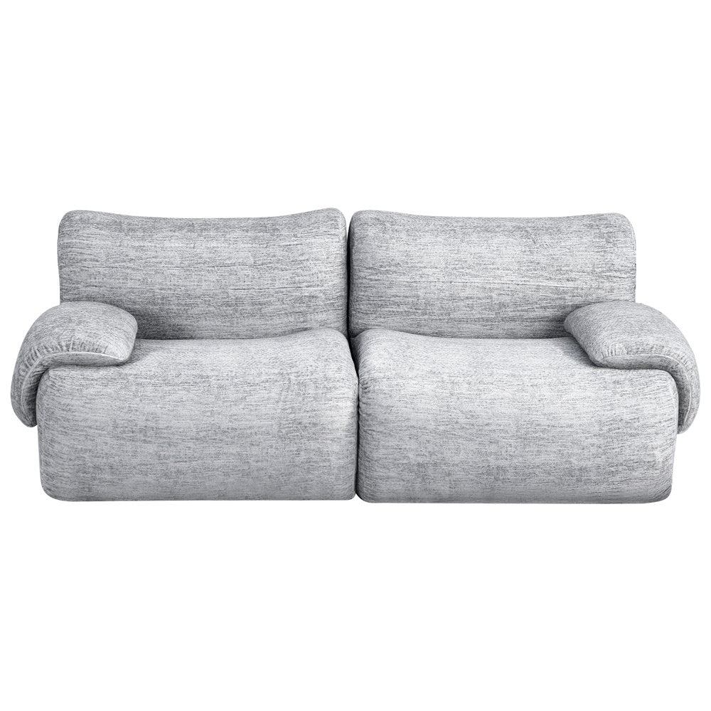 Love Seat 2-Seater Sofa Modular - Grey