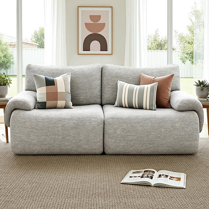 Love Seat 2-Seater Sofa Modular - Grey