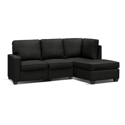 4-Seater Modular Sofa Chaise Set - Dark Grey