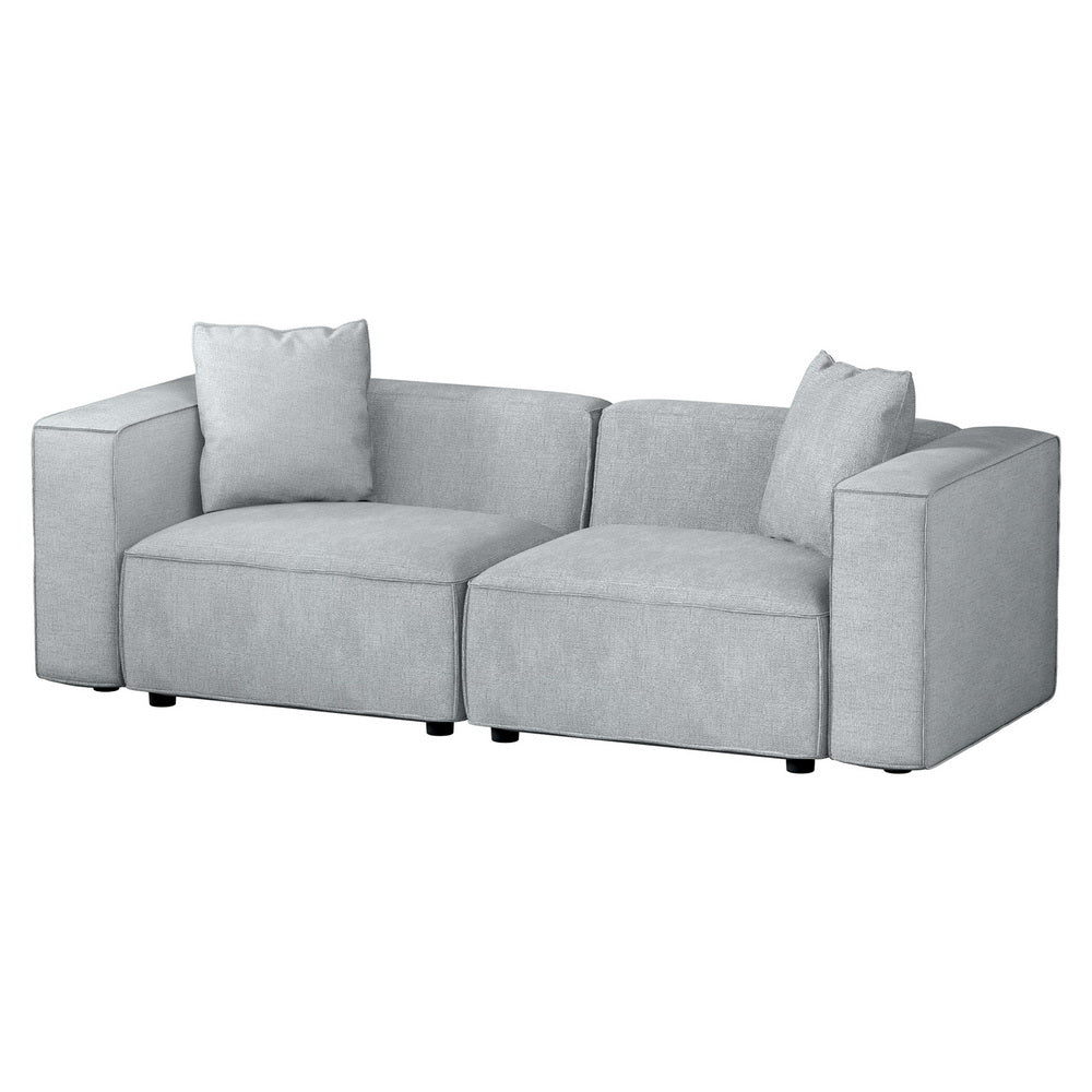 Alvin Modular Sofa Chaise Set 2-Seater - Grey