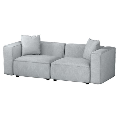 Alvin Modular Sofa Chaise Set 2-Seater - Grey