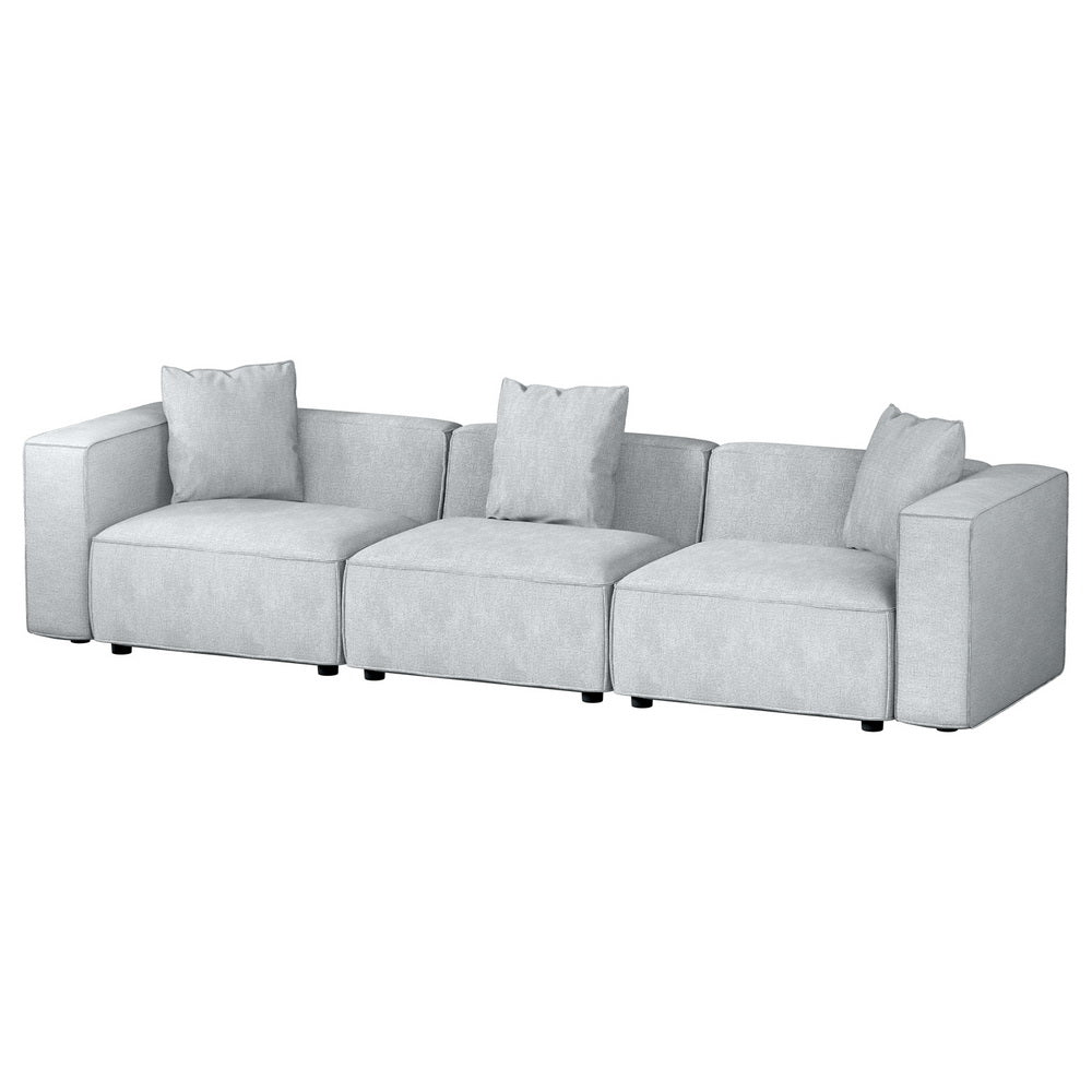 Alvin Modular Sofa Chaise Set 3-Seater - Grey