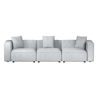 Alvin Modular Sofa Chaise Set 3-Seater - Grey