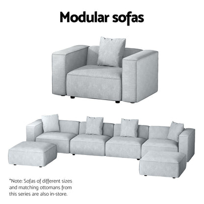 Alvin Modular Sofa Chaise Set 3-Seater - Grey
