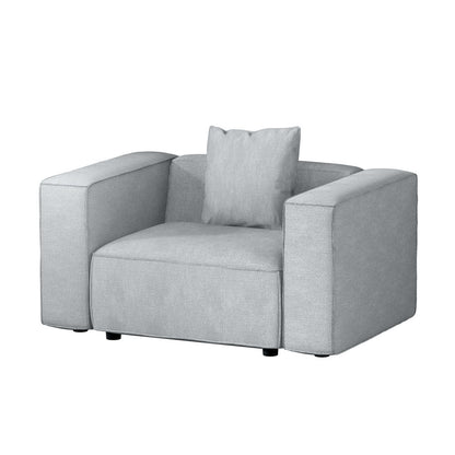 Alvin Modular Sofa Chaise Set 1-Seater - Grey