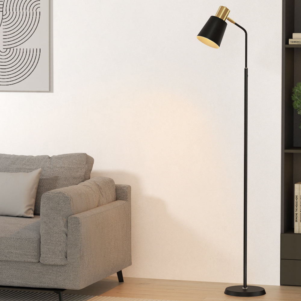 Modern Home Floor Lamp LED Light Stand - Black