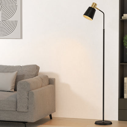 Modern Home Floor Lamp LED Light Stand - Black