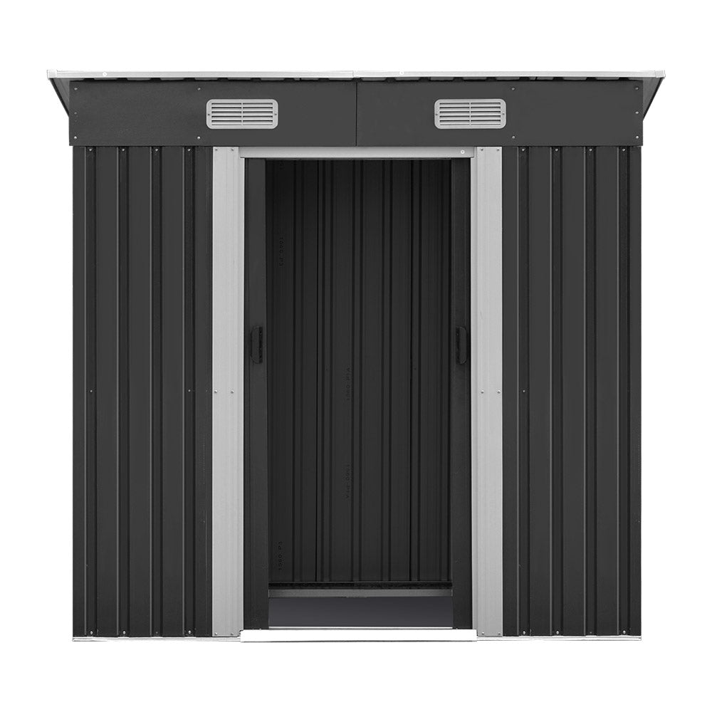 1.94x1.21M Garden Shed Sliding Door - Grey