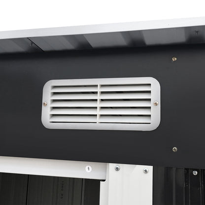 1.94x1.21M Garden Shed Sliding Door - Grey