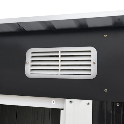 2.38x1.31M Garden Shed Sliding Door - Grey