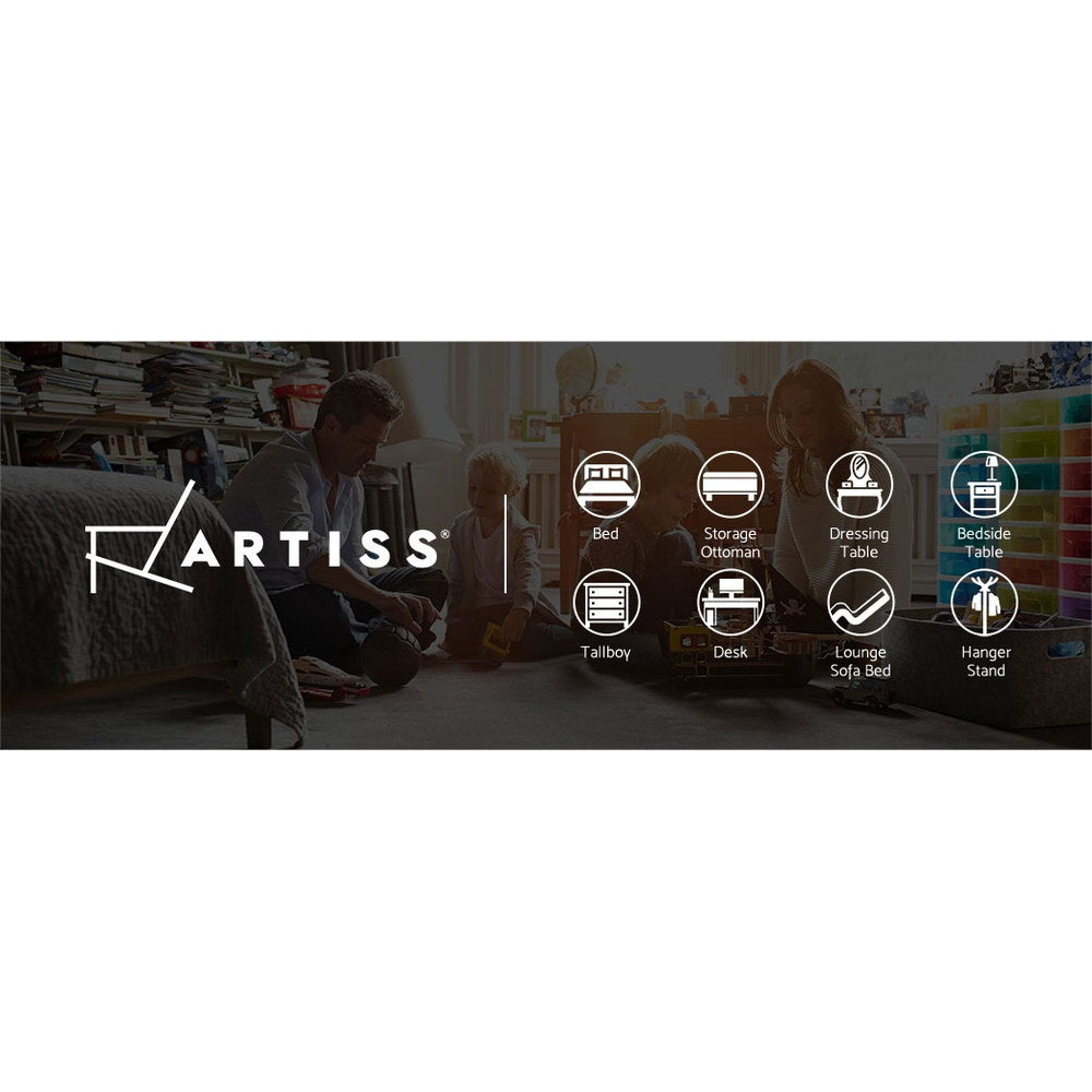 Thyme Vintage Bedside Table - White