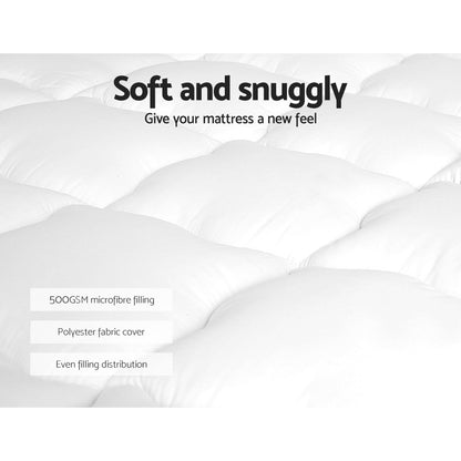 Pillow Top Mattress Topper - King Single