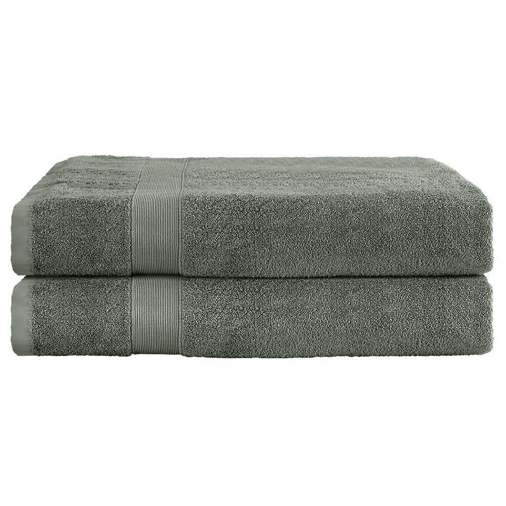 2 Pack Bath Sheets Set Cotton Extra Large Towel - Green