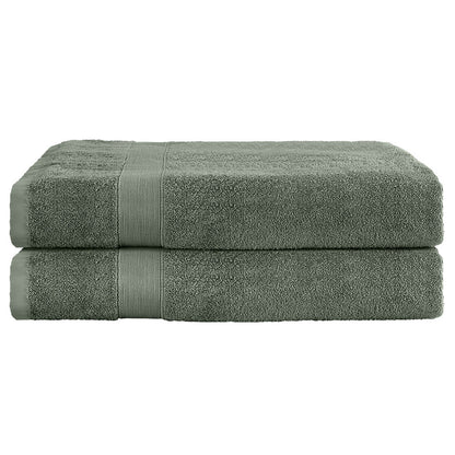2 Pack Bath Sheets Set Cotton Extra Large Towel - Green