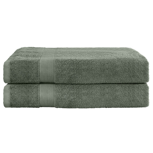 2 Pack Bath Sheets Set Cotton Extra Large Towel - Green