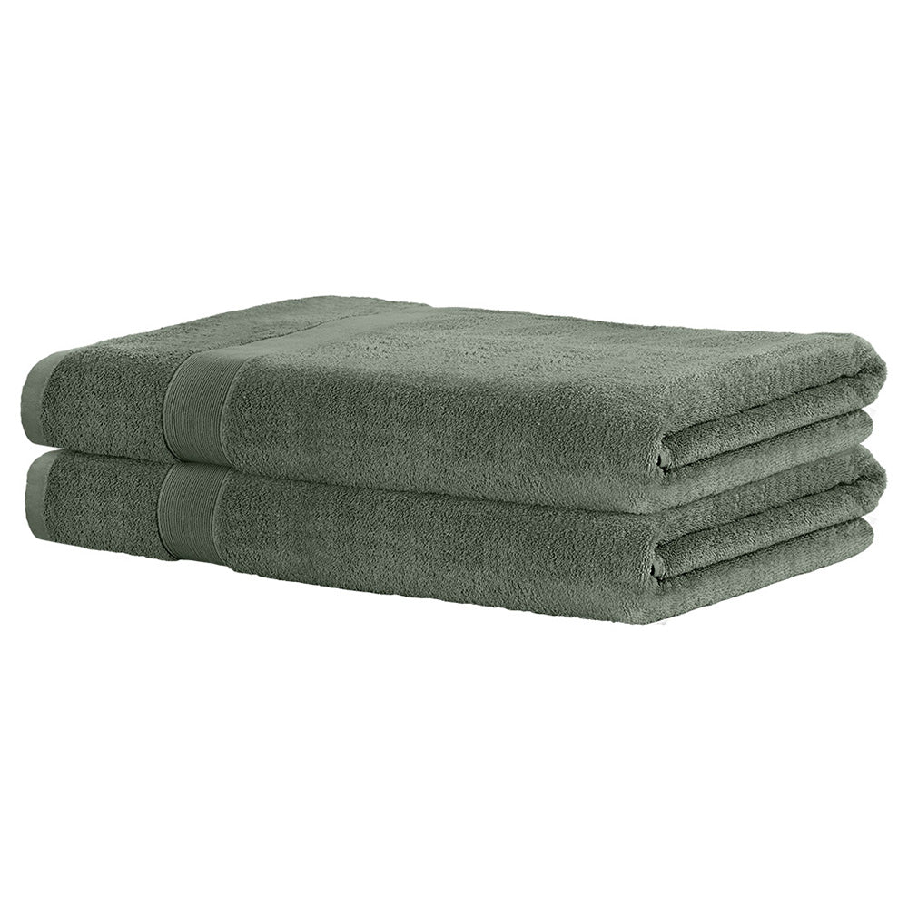 2 Pack Bath Sheets Set Cotton Extra Large Towel - Green