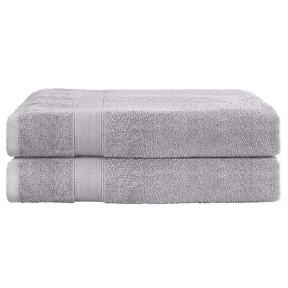 2 Pack Bath Sheets Set Cotton Extra Large Towel - Grey