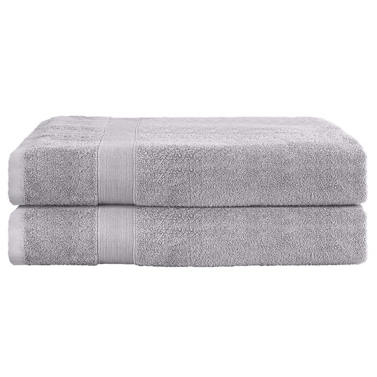 2 Pack Bath Sheets Set Cotton Extra Large Towel - Grey