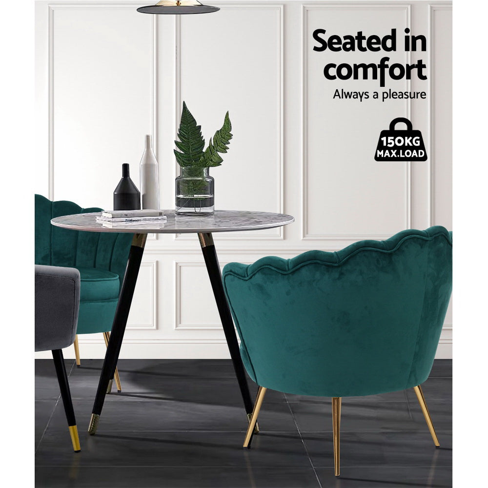 Callista Armchair Velvet - Green